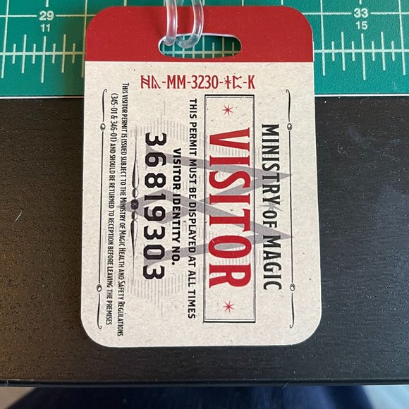 Harry Potter Luggage Tag - Ministry of Magic Visitor Pass